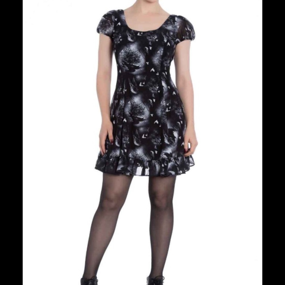 💖 Hell bunny goth Raven dress 💖